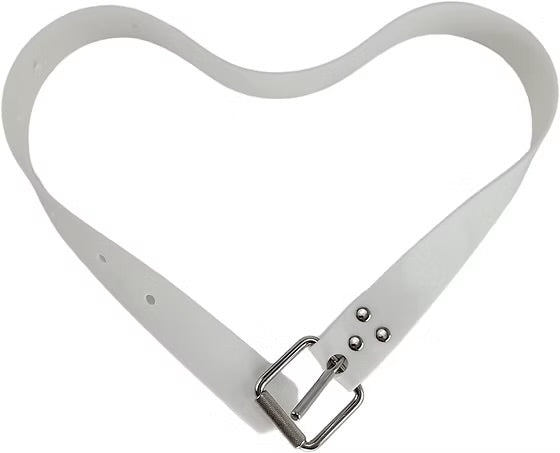 Silicone Weight Belt with Marseilles Quick Release Buckle White